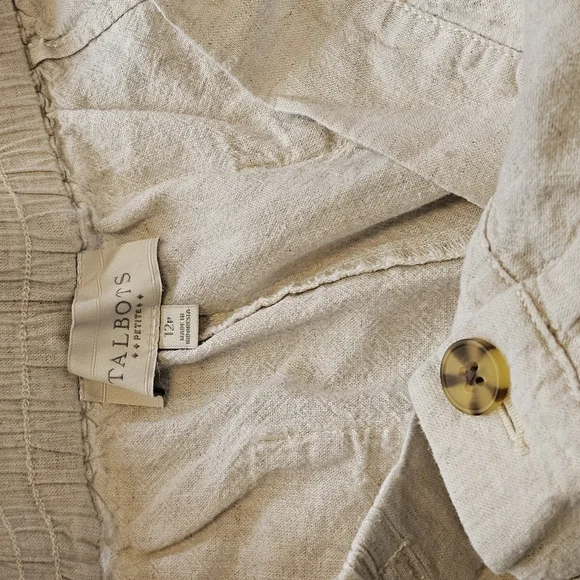 Talbots Cream Chinos Classic Straight-Leg - Picture 4 of 7